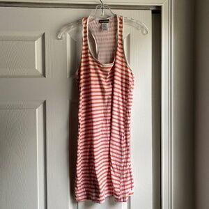 Tommy bahama orange striped razorback dress size small